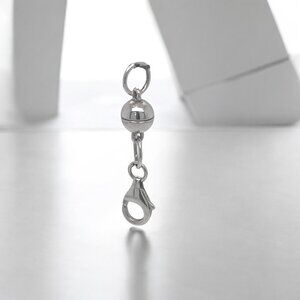 Magnetic Lobster Claw Clasp in 925 Sterling Silver
